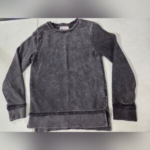 H&M Kids Long-Sleeve Washed Black Sweatshirt Top
